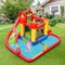 Inflatable Water Slide Bouncer With Climb Wall Splash Pool 3-10 Years Multi-Color